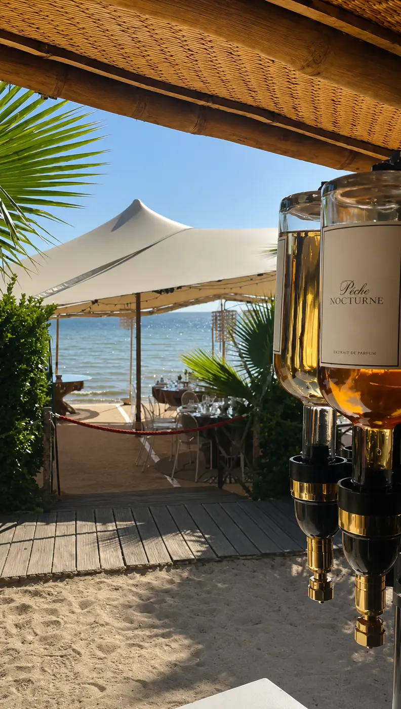 Une fragrance composée face à la mer — bar à parfum L’Atelier MB Events